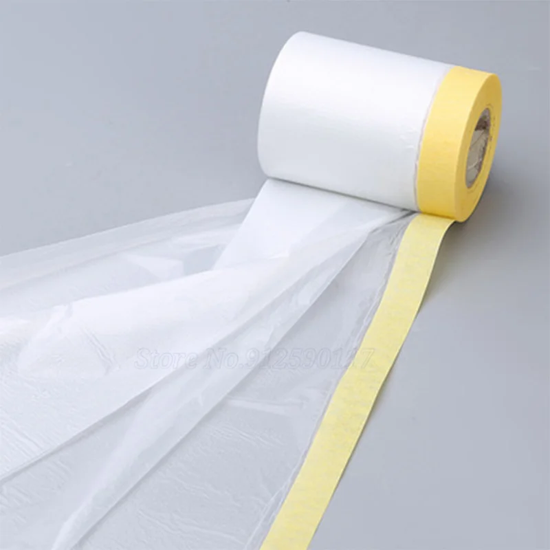 55/110cm 20 Meters No Trace Plastic Car Spray Paint Textured Paper Protection Film Furniture Decor Dust Cover Paper Masking Film