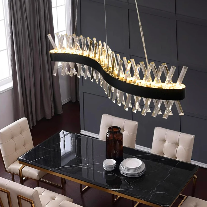 home decorationPendant lights, luxury crystal living room chandelier, dining room Pendant lamp, ceiling light, indoor lighting