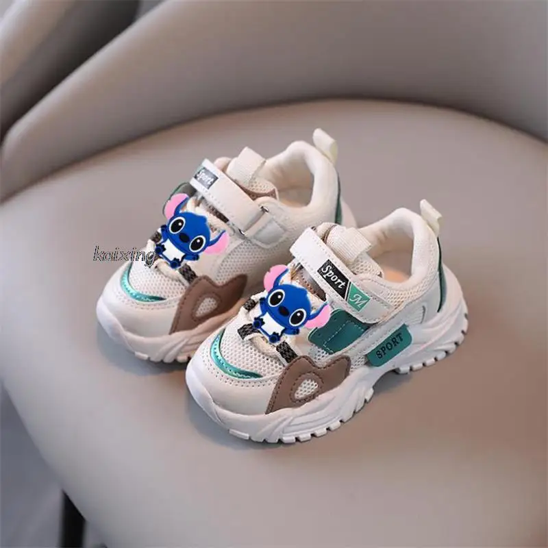 Mickey Mouse Summer Kids Sport Shoes For Boy Girls Sneakers Students Breathable Mesh Children Running Light Toddler Shoes