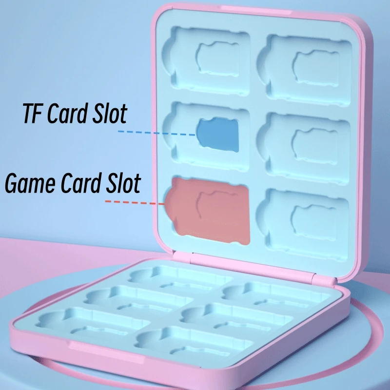 Cool NS Switch Game Card Case 12/24 Slots For Switch Lite OLED Game Cartridge Storage Box For Tears Of The Kingdom Style