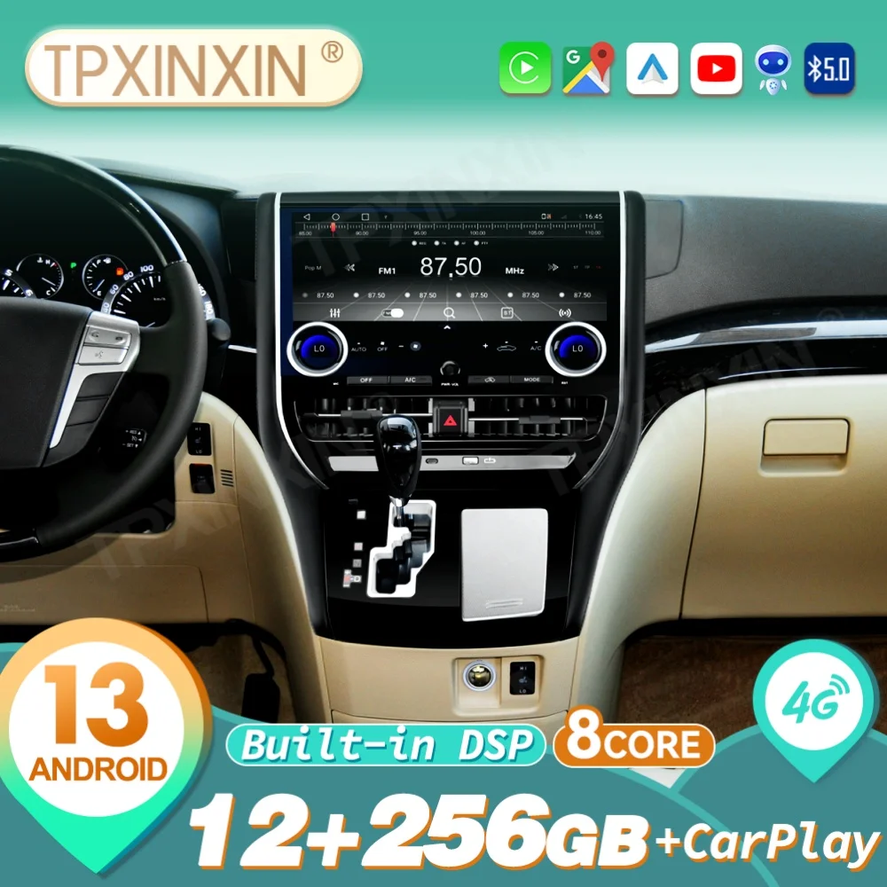 13.1 Inch For Toyota Alphard 20 Series 2008~2012 Android Car Radio Stereo Automotive Multimedia Player GPS Navigation Head Unit