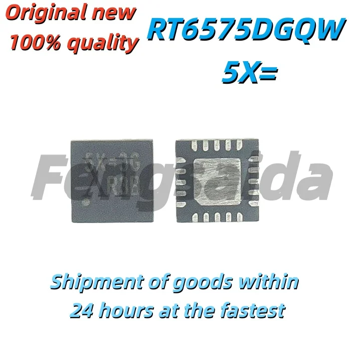 5PCS Brand new original RT6575DGQW printing wire 5X=1J 5X=1E 5X=2K 5X= QFN20 RT6575D chip power supply chip