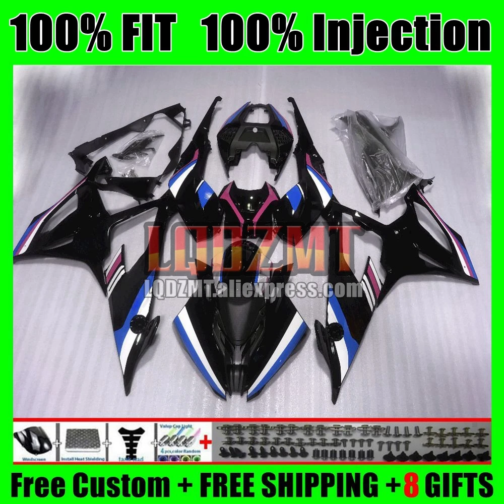 OEM Body For BMW S1000 S 1000 RR CC 1000RR Bodywork 105No.109 1000CC Black blue S1000RR S1000-RR 23 2023 Injection Fairing Kit