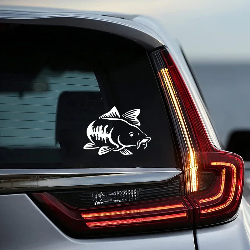 20x17cm Carp Fishing Lua Car Sticker Auto Body Bumper Windows Motorcycle Laptop Walls Decor Vinyl Film Decal Car  Accessories