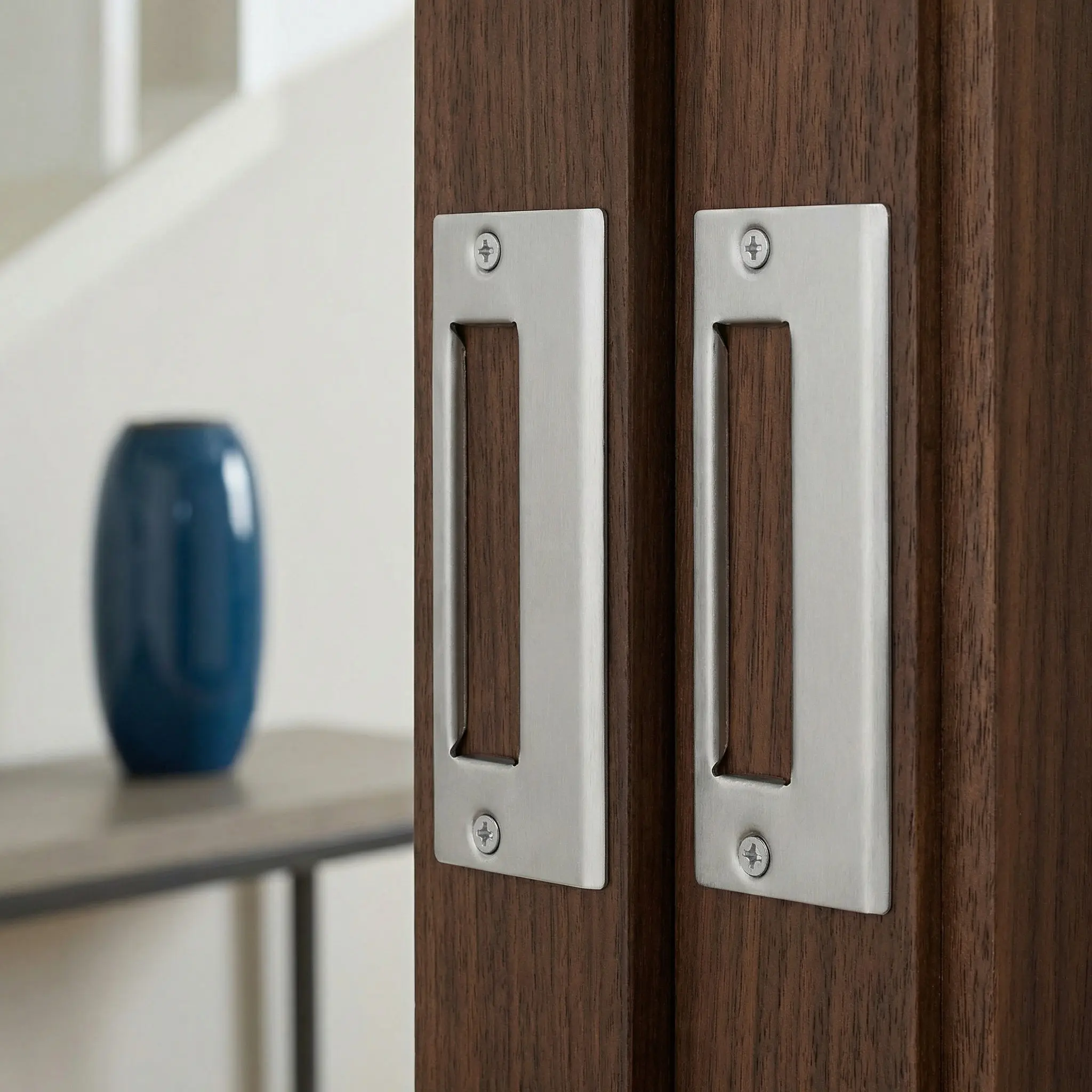 2Pcs Door Hole Cover Plates Stainless Steel Deadbolt Strike Plates Reinforcement Kit Door Lock Repair Plate Heavy Duty