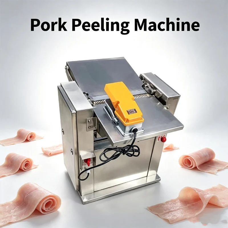 Pork Skinning Machine Electric Fresh Pork Skin Removing Stainless Steel Peeling Device Pork Skinning Machine