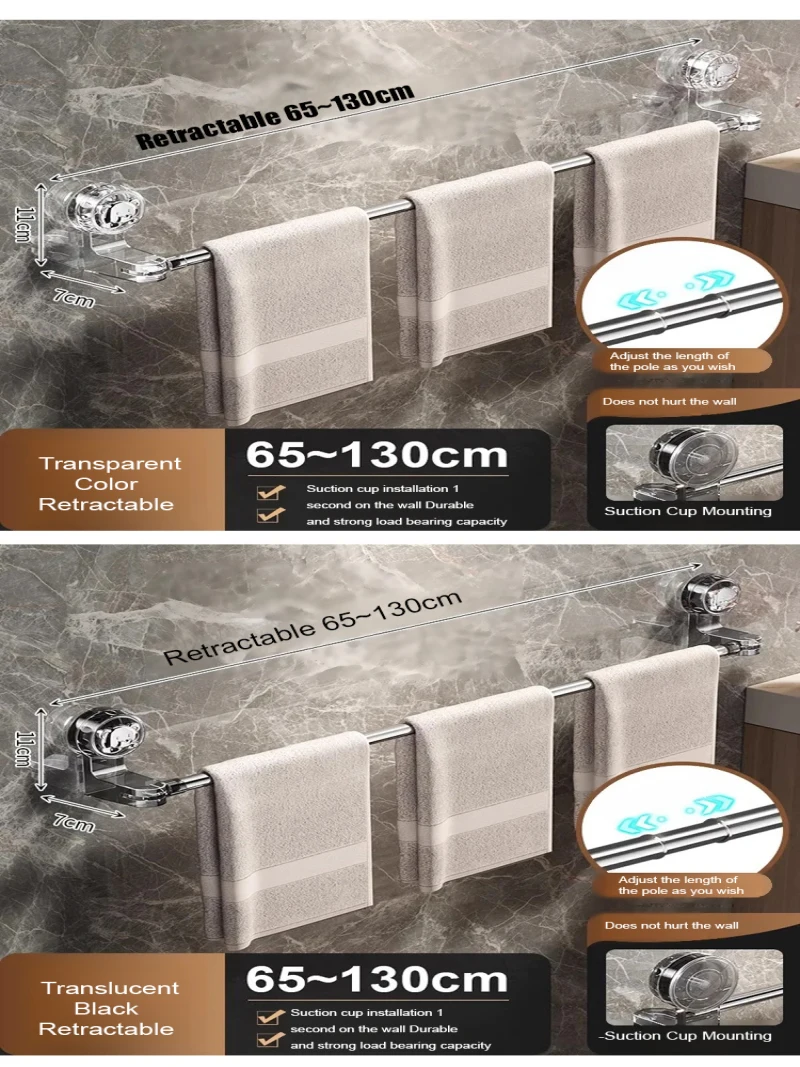 Выдвижной вешалка для полотенец на присоске, органайзер для ванной комнаты, вращающаяся угловая стойка