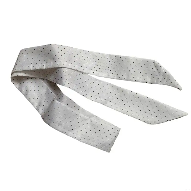 2025 New Elegant French Scarf With Round Dot Pattern Soft Polyester Fabric Compact Foldable Kerchief For Commute Daily