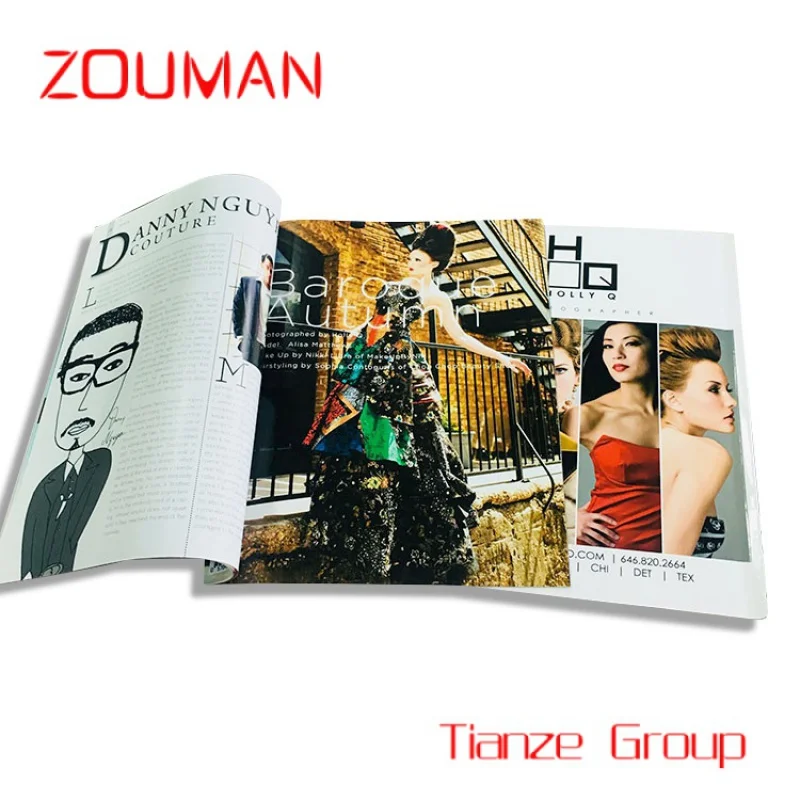 

Custom , Fashion Advertising Brochure Printing catalogue book Printing Propaganda Magazine Printing