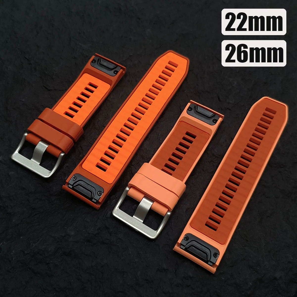22/26mm Silicone Strap 1:1 Official Band For Garmin Fenix 9 8 Pro 47mm 51mm E 7X 7 Pro/Epix/Tactix 8/Enduro 3 QuickFit WatchBand