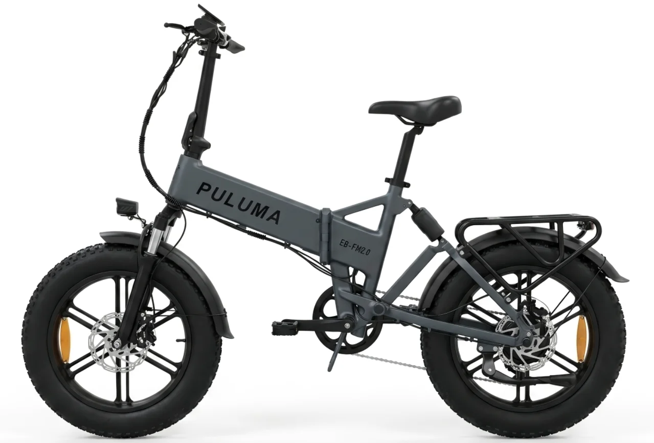 Puluma FM2.0 Erwachsenen-Elektrofahrrad 48V 15Ah Akku Faltbares E-Bike 20-Zoll Fette Reifen Allterrain-Elektrofahrrad