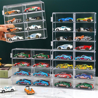 8-slot Car Model Storage Box Display Cabinet Shelf Acrylic Dustproof Transparent Car Box Art Storage