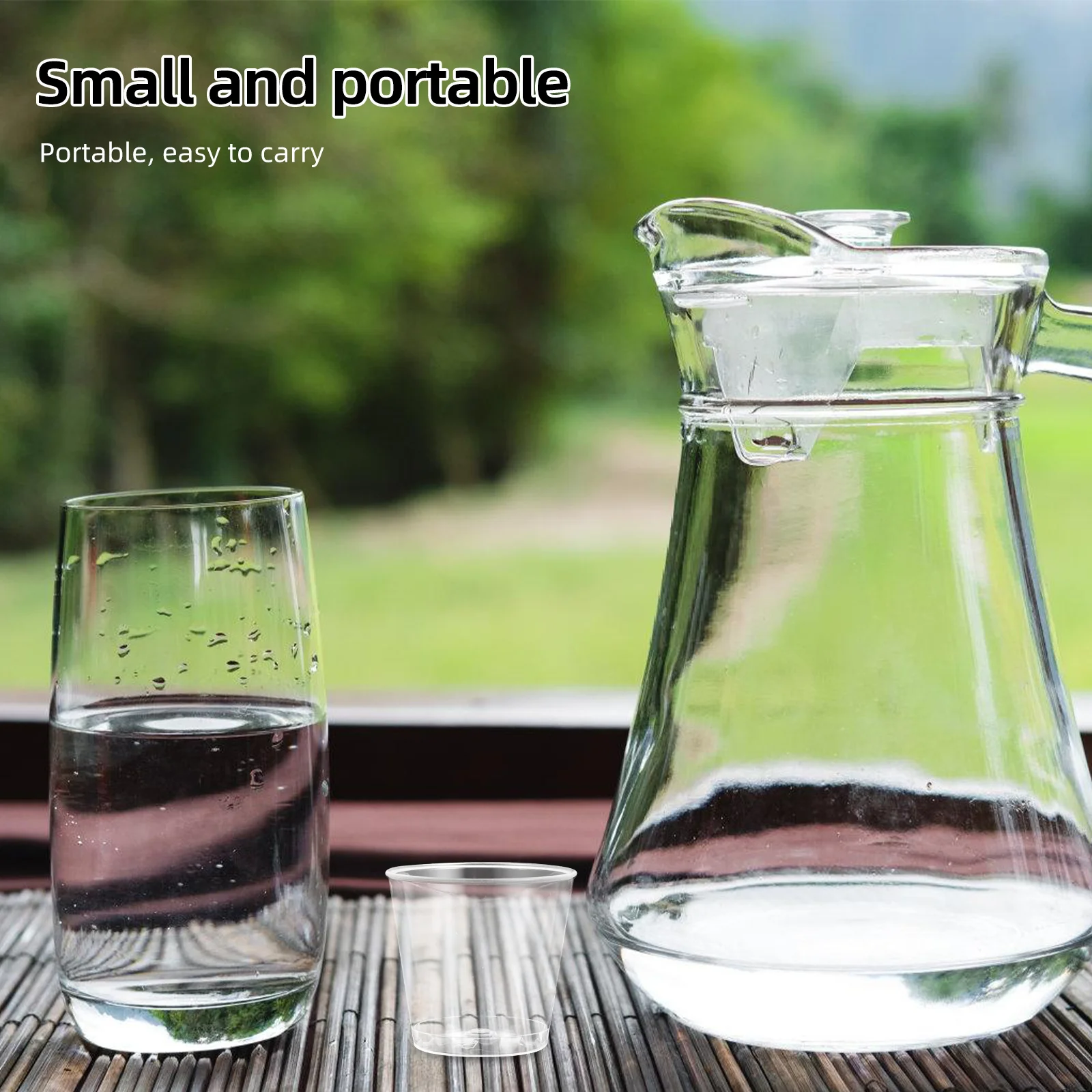 

50Pcs 30Ml Disposable Clear Plastic Tasting Cups Thickened Design for Beverage Sampling Ideal for Cafes Restaurants Festivals