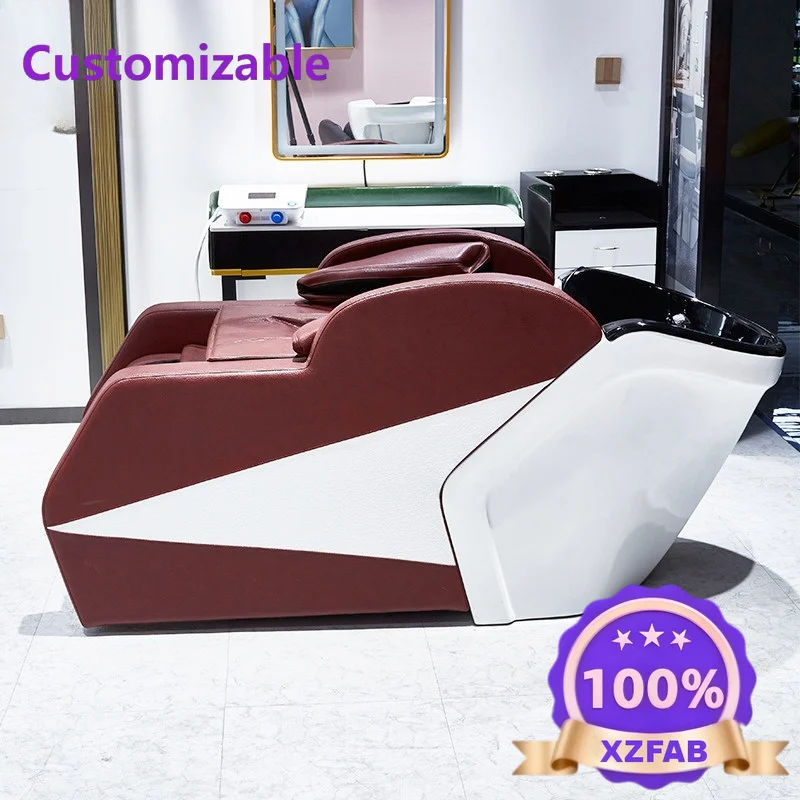 Factory Direct 2026 Manufacturer intelligent electric massage shampoo bed barber shop special hair bed lying flat head treatment