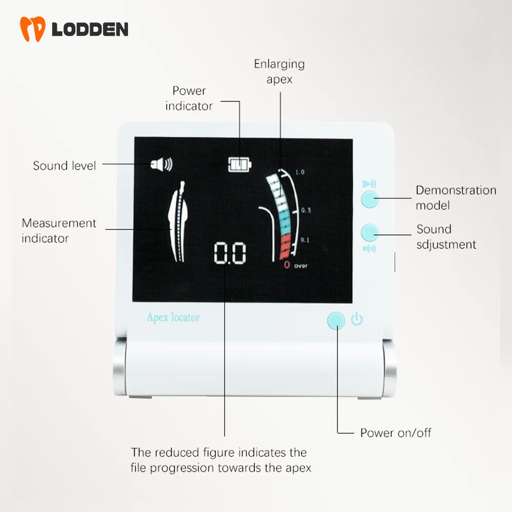 Apex-4 Dentale Apex Locator Endodontische Endo Wortelkanaal Groot Scherm 4.5 Lcd Tandheelkunde Instrumentlengte Apicale Locator Meten