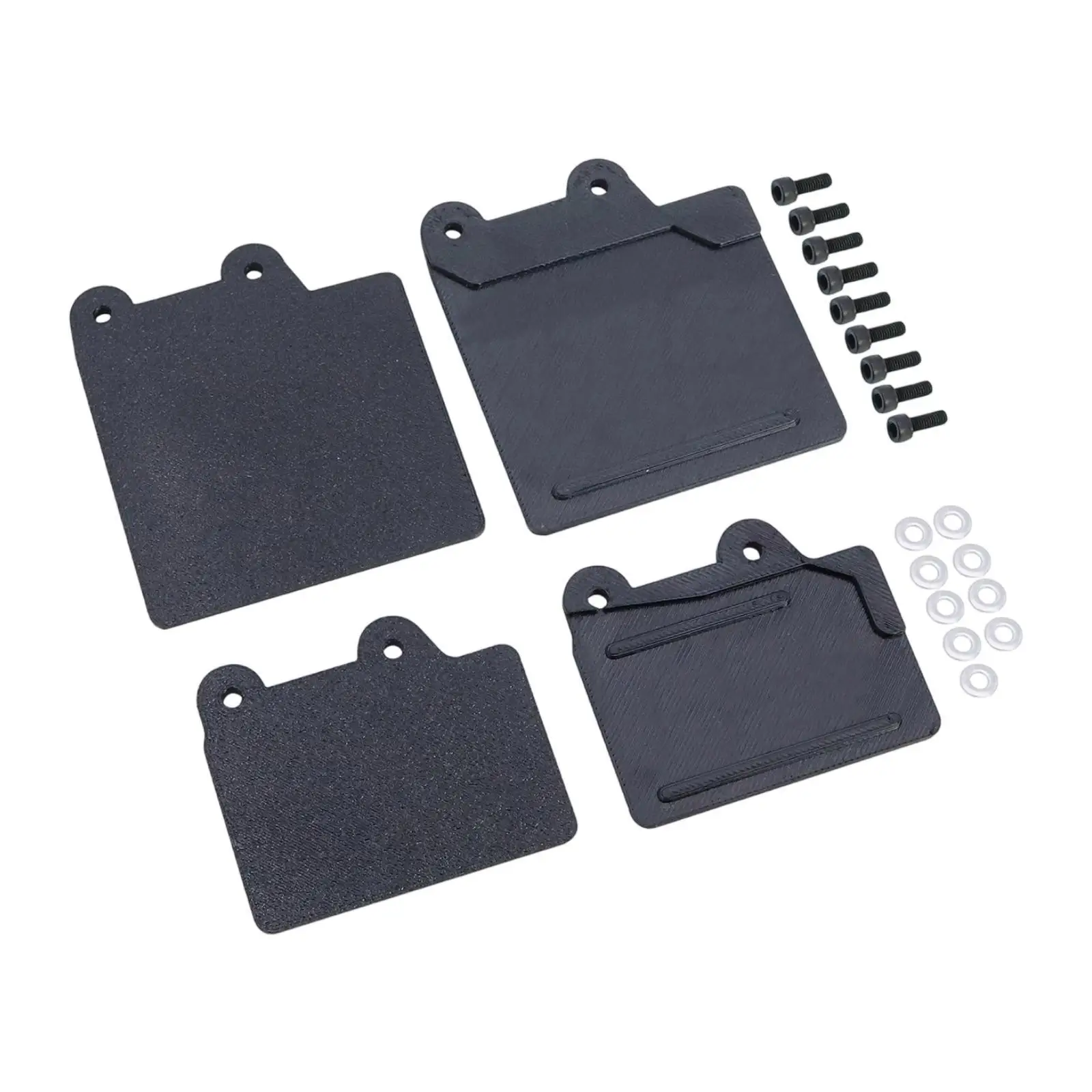 2 Pieces Simulation Fenders Mudguard 1/8 Scale Modification Lining Decoration Splashing Guards Truck Model Mud Flaps for RC Car