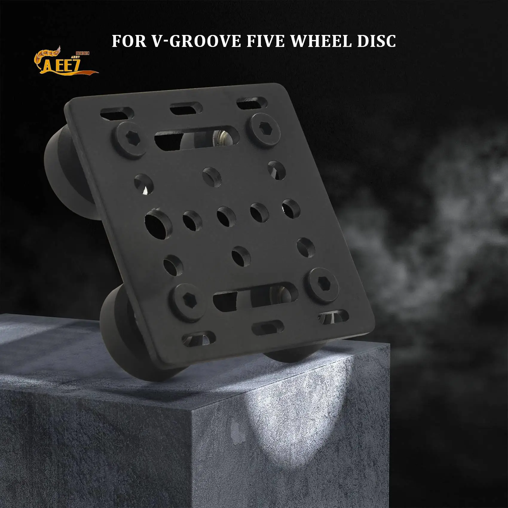 AEE7-3D Printer Aluminum 2020 V-Slot Plate Slide For Profiles V-Slot Five Roulette