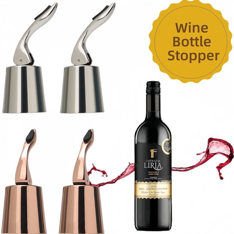 

Stainless Steel Champagne Wine Stopper Household Wine Vacuum Preservation Sealing Stopper Bar Wine Accessories Wine Bottle Plug