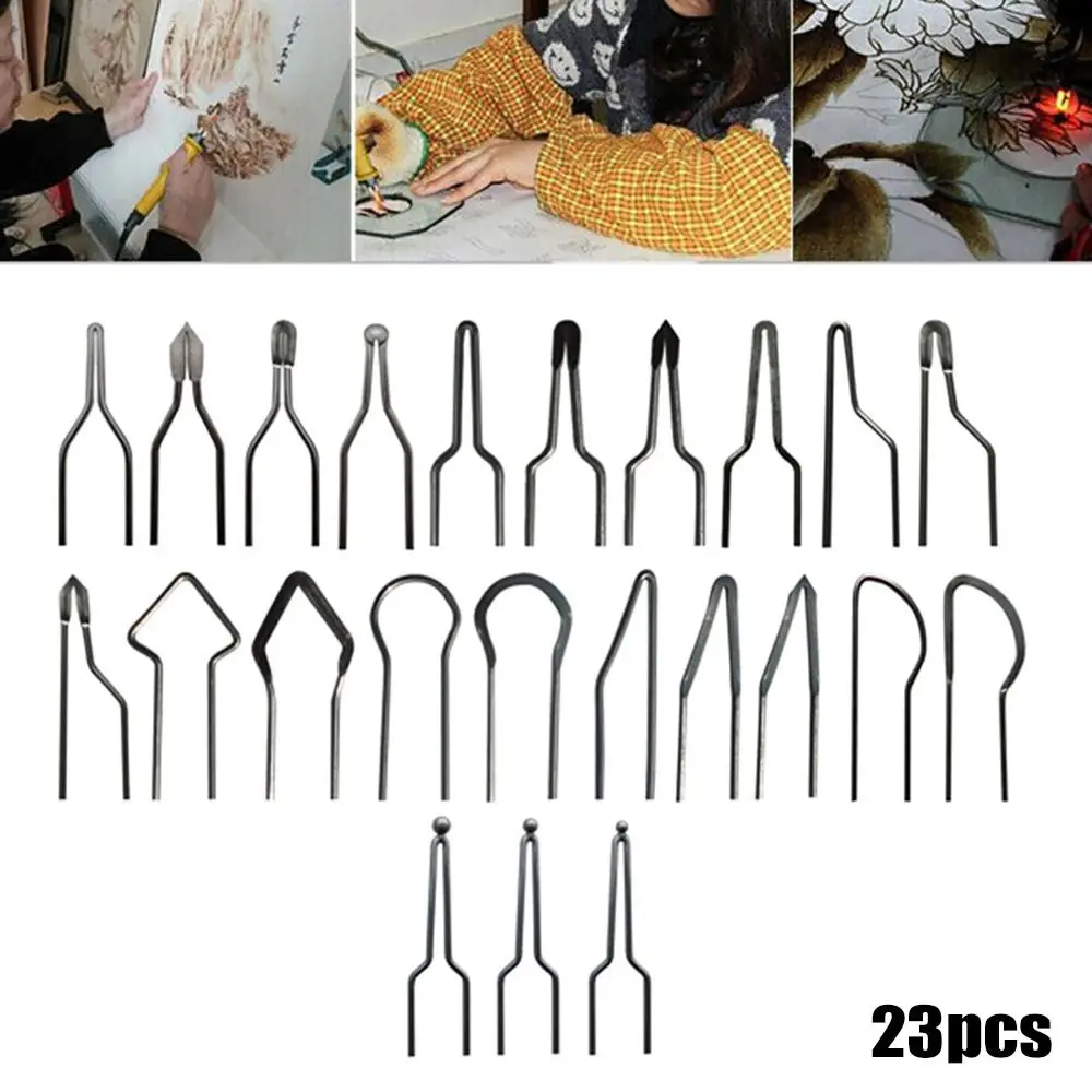 Woodworking Internal Heat Adjustable Temperature Welding Tips Wood Burning Pen Pyrography Wire Tips Stencil Pyrography Marking