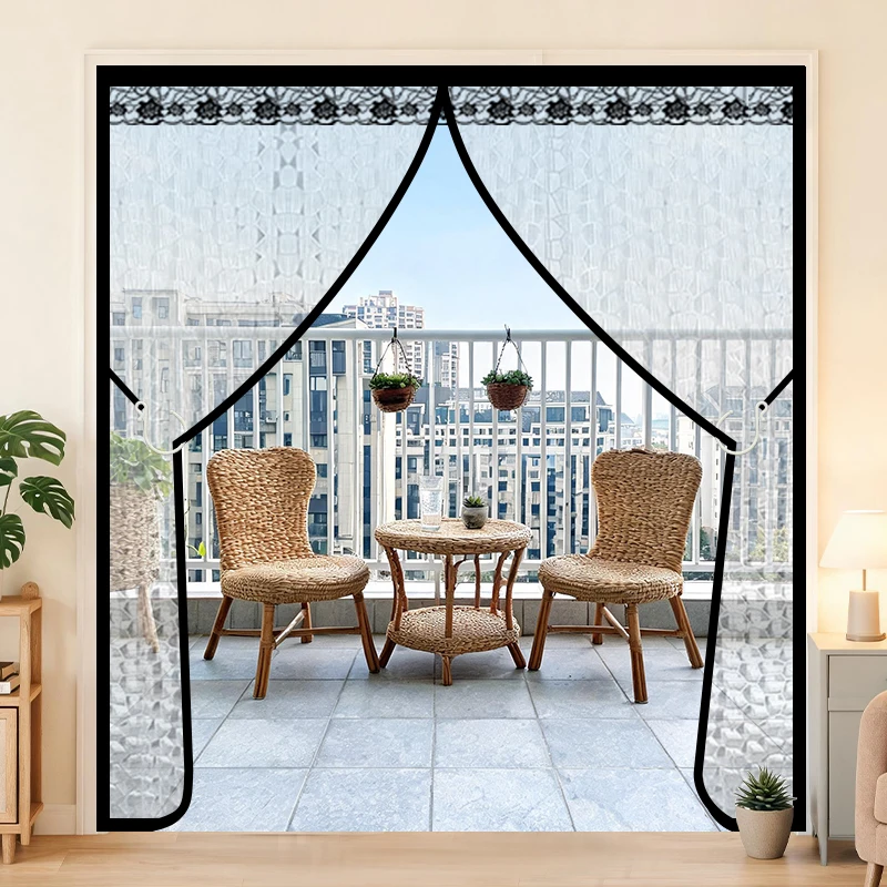 Four Seasons Magnetic Kitchen Anti-Exhaust Smoke Partition Curtain for Bedroom - Winter Warmth - Air Conditioner Curtain