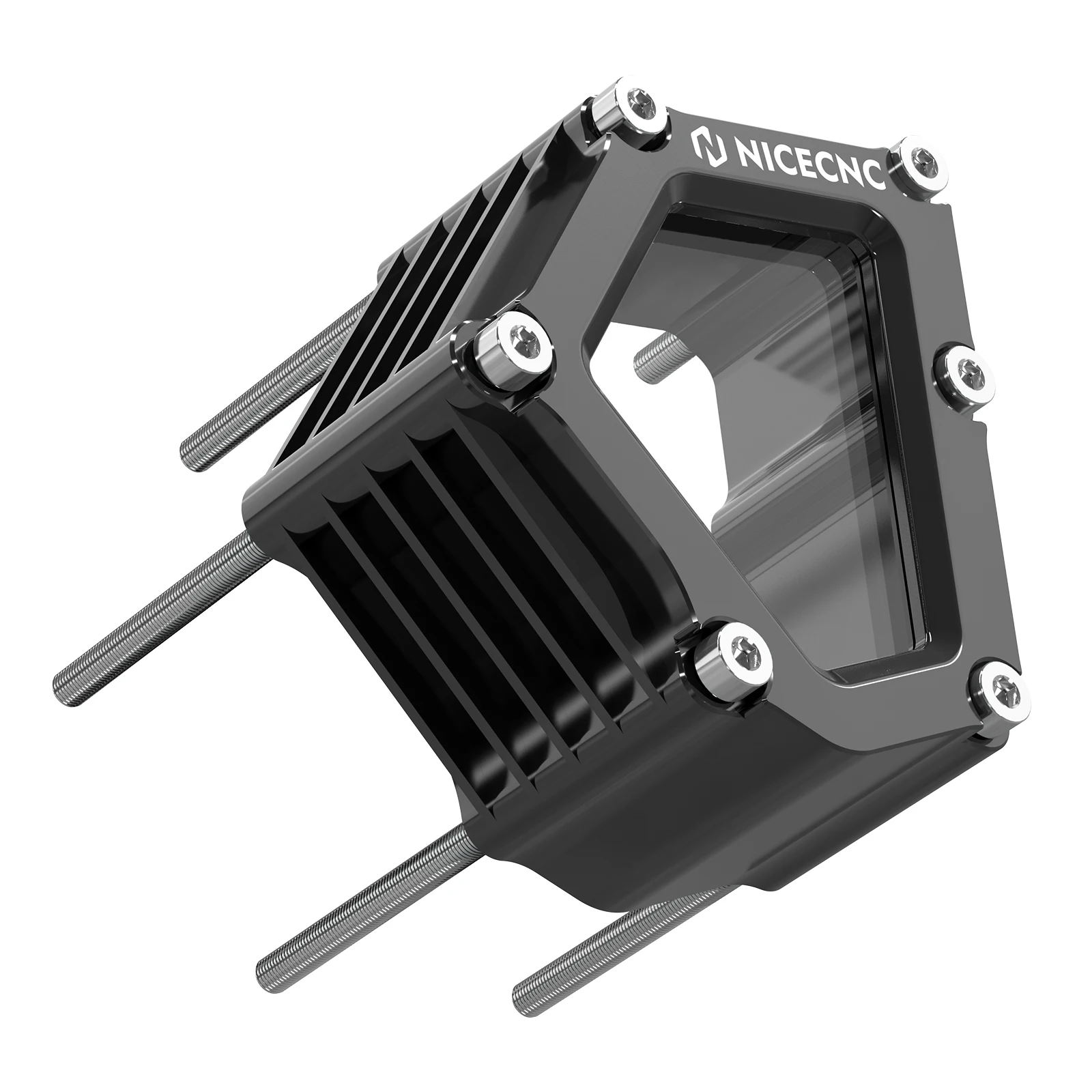 NICECNC Für Yamaha YFZ450R RSE 2009-2023 Kurbelgehäuse-Schutz Motorabdeckung Wärmeableitung Aluminium Sichtfenster ATV Zubehör – Detail 11