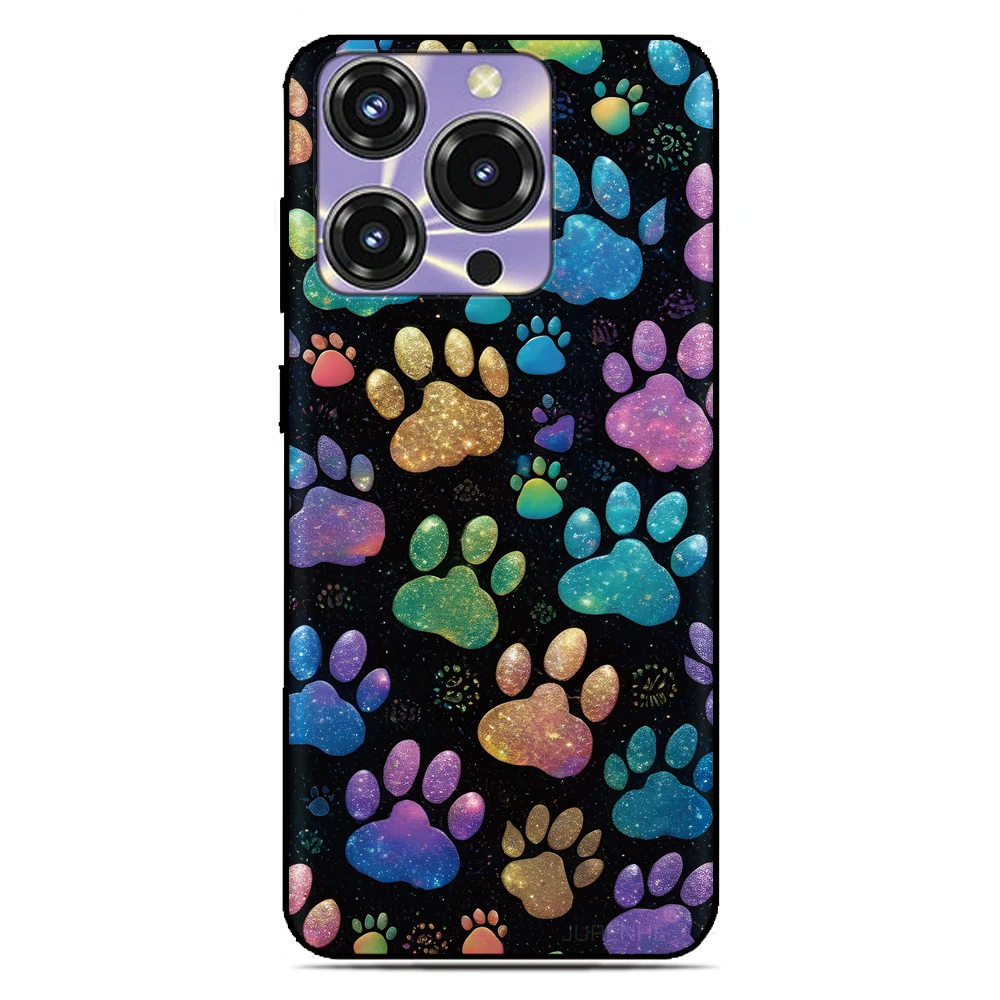 Dog Paw Print Cover For Cubot X100 Note 60 50 21 Max 5 3 A40 A20 A10 P80 P50 X70 X50 Nothing Phone 1 2 CMF Pro 2a 3a Lite Case
