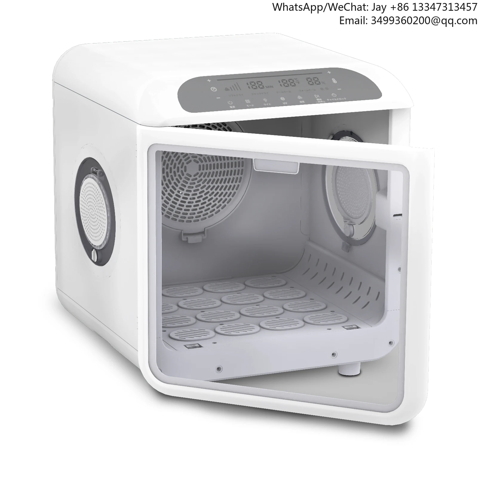 

Touch Screen Adjust Speed Temperature Timer 72L Pet Dryer Room Automatic Professional Dog Pet Hair Dryer Box Cat Drying Machine