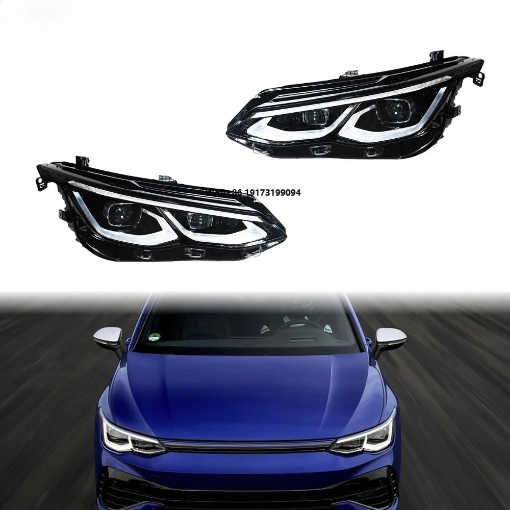

Golf 8 Headlights 2021-2024 LED Lens Upgrade Front Lamp Car Accessories Hot Selling Plug and Play DRL for