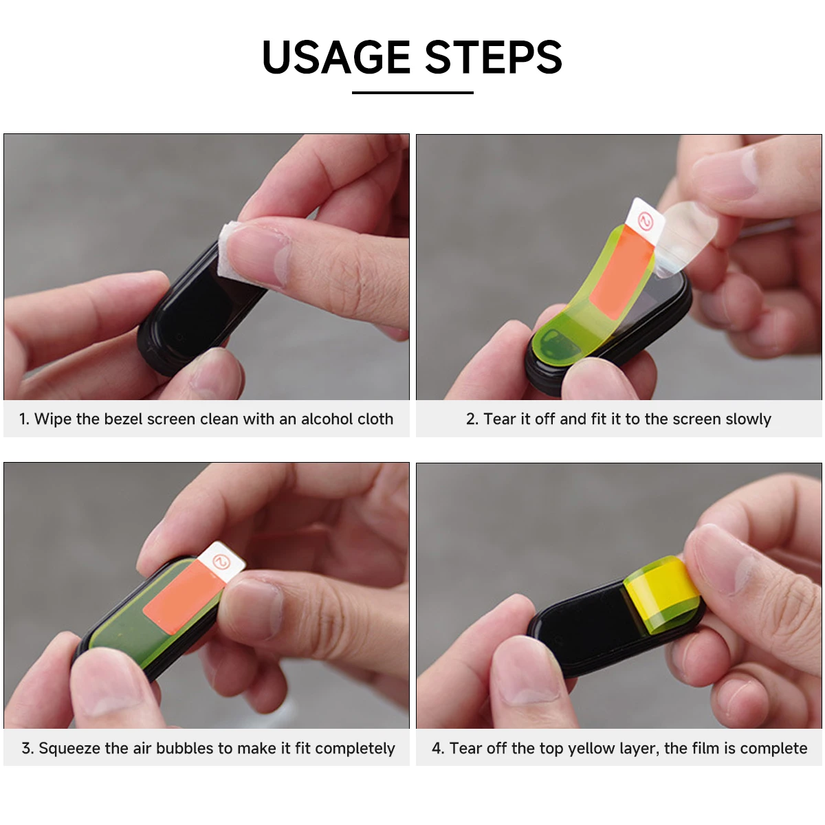 1/3/5PCS Soft Hydrogel Film For Xiaomi Mi Band 8 7 6 5  Protective Soft Film Xiaomi MiBand 8pro 7pro Smart Wristband Not Glass