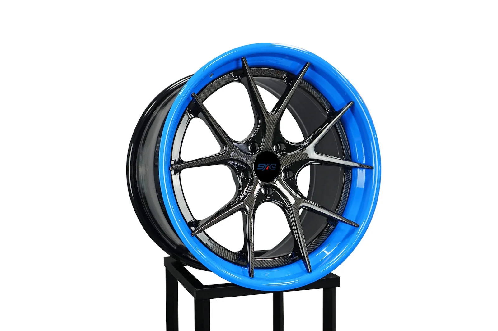 Velg Roda Serat Karbon Warna-warni 18-24 Inci, Hub Alloy Tempa Kustom, Suku Cadang Modifikasi Gaya Mobil