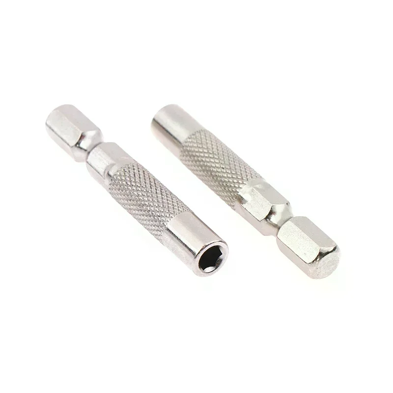2pcs Hex Shank 6.35mm To 4mm Insert Bit Adapter, Electric Screwdriver Socket Holder Micro Bit Adapter Magnetic Holder Tools