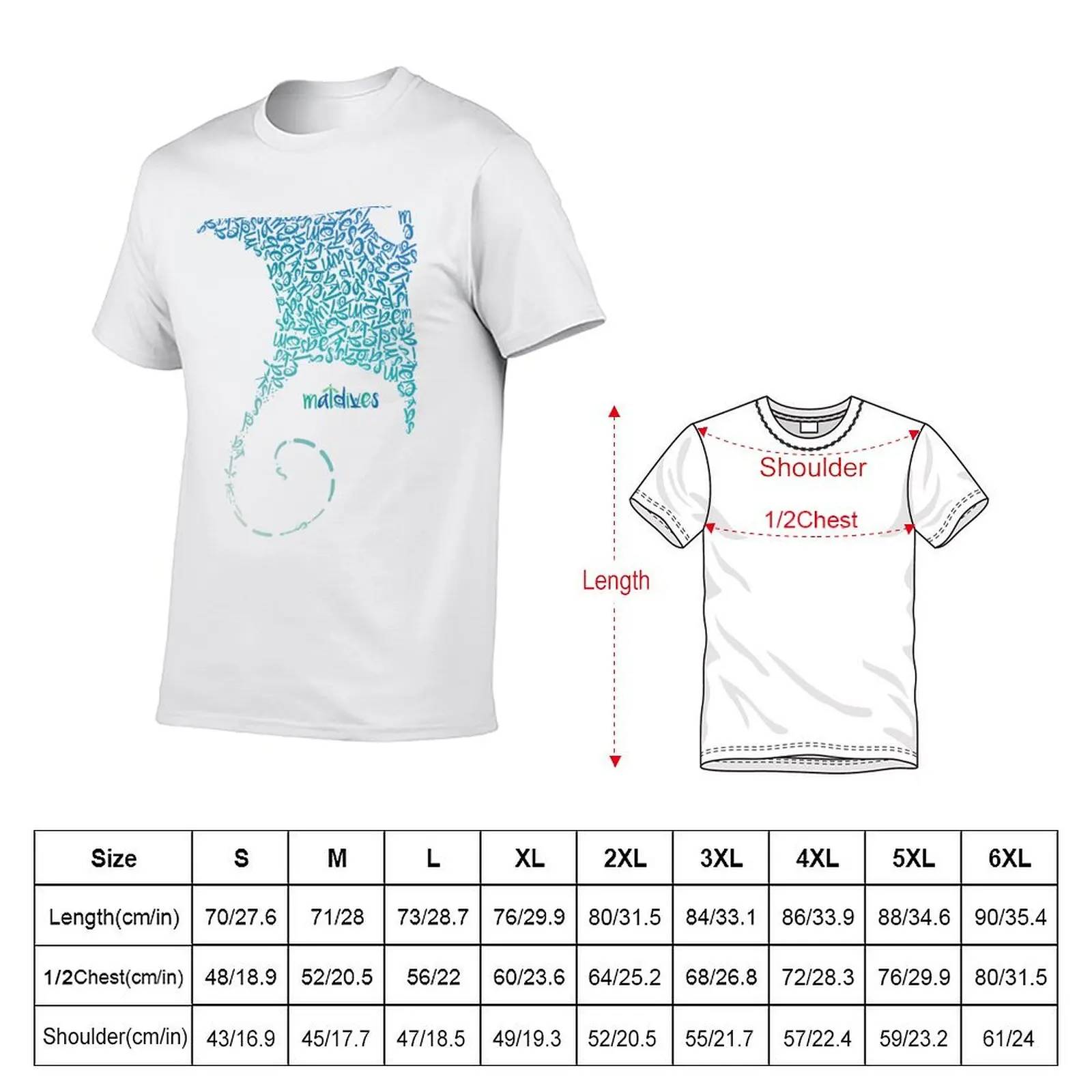 tshirt Maldives funny t anime shirts for man T-Shirt Manta graphic