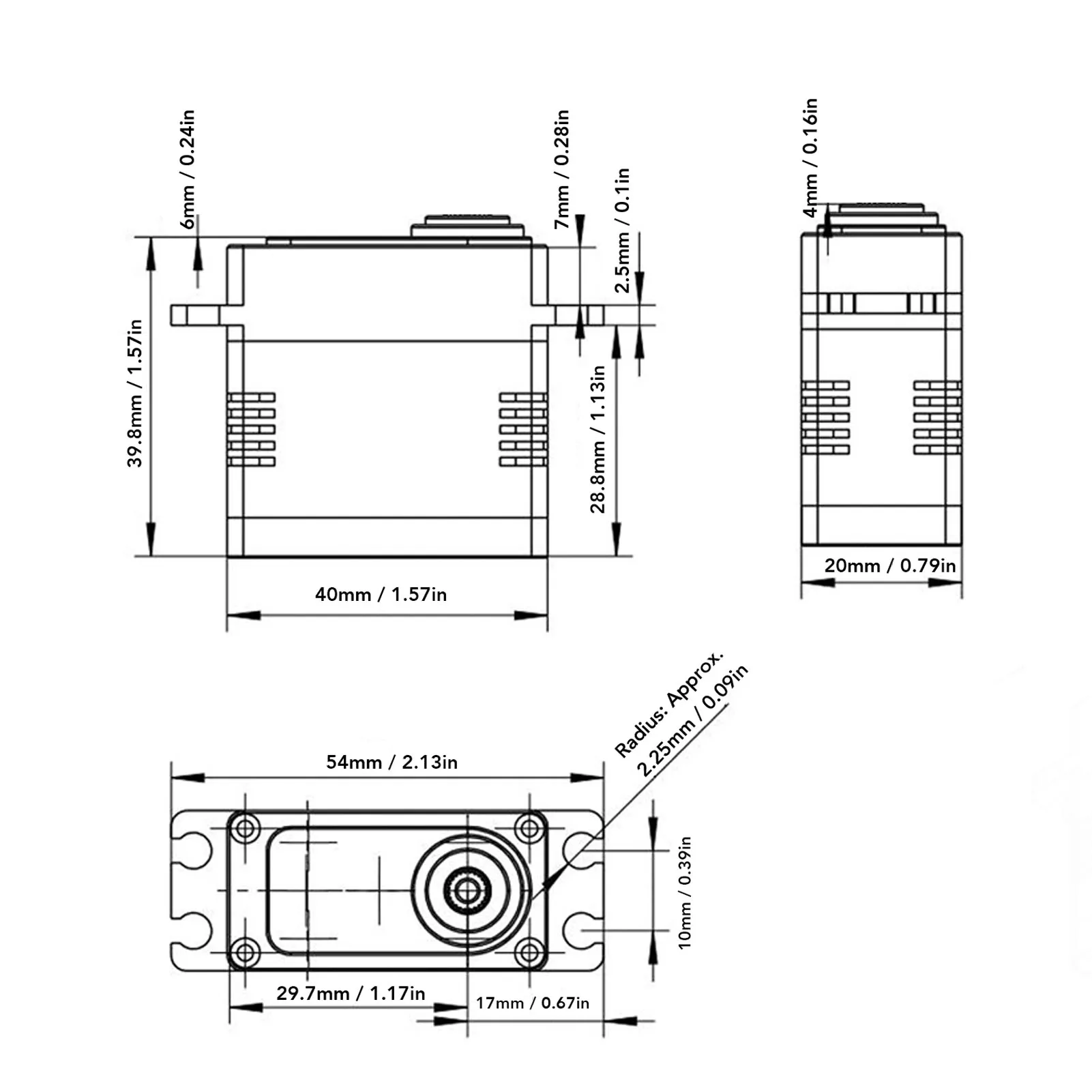 Coreless محرك معزز رقمي 35 كجم كامل مقاوم للماء 270 درجة HV 8.4 فولت عالية التواء RC سيارة شاحنة روبوت أجزاء Coreless محرك معزز