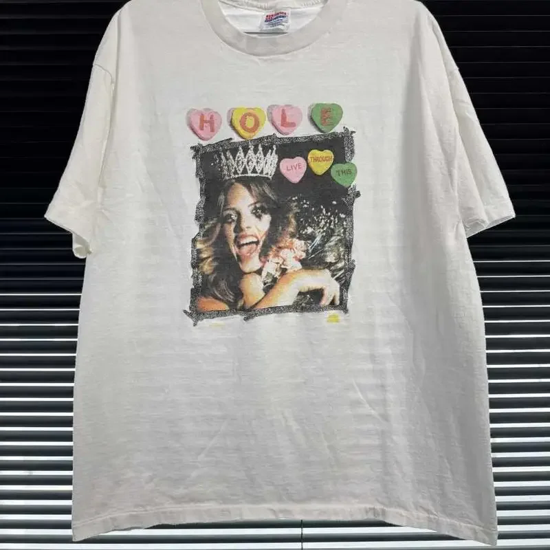 

Vintage 90s Band Hole Live Through This T shirt AN48281