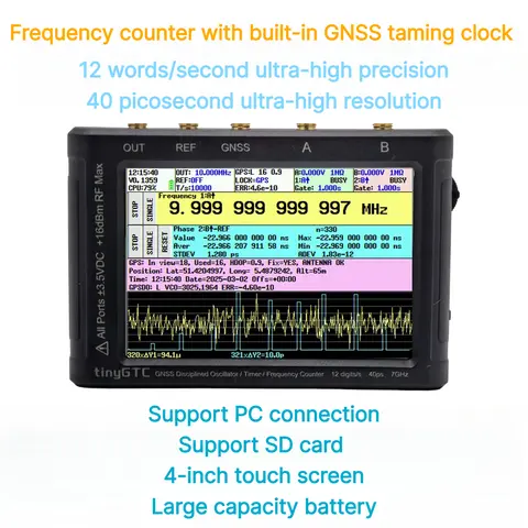 tinyGTC 12-bit high-precision frequency counter