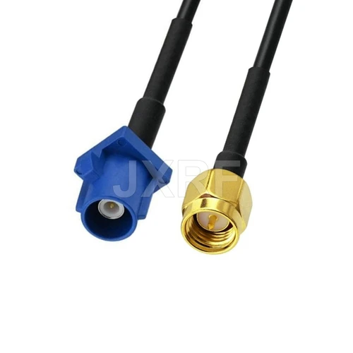 Imagen 2 del producto JXRF SMA a FAKRA C tipo adaptador antena GPS Cable de extensión Fakra RG174 puente Pigtail para VW Seat Benz Ford