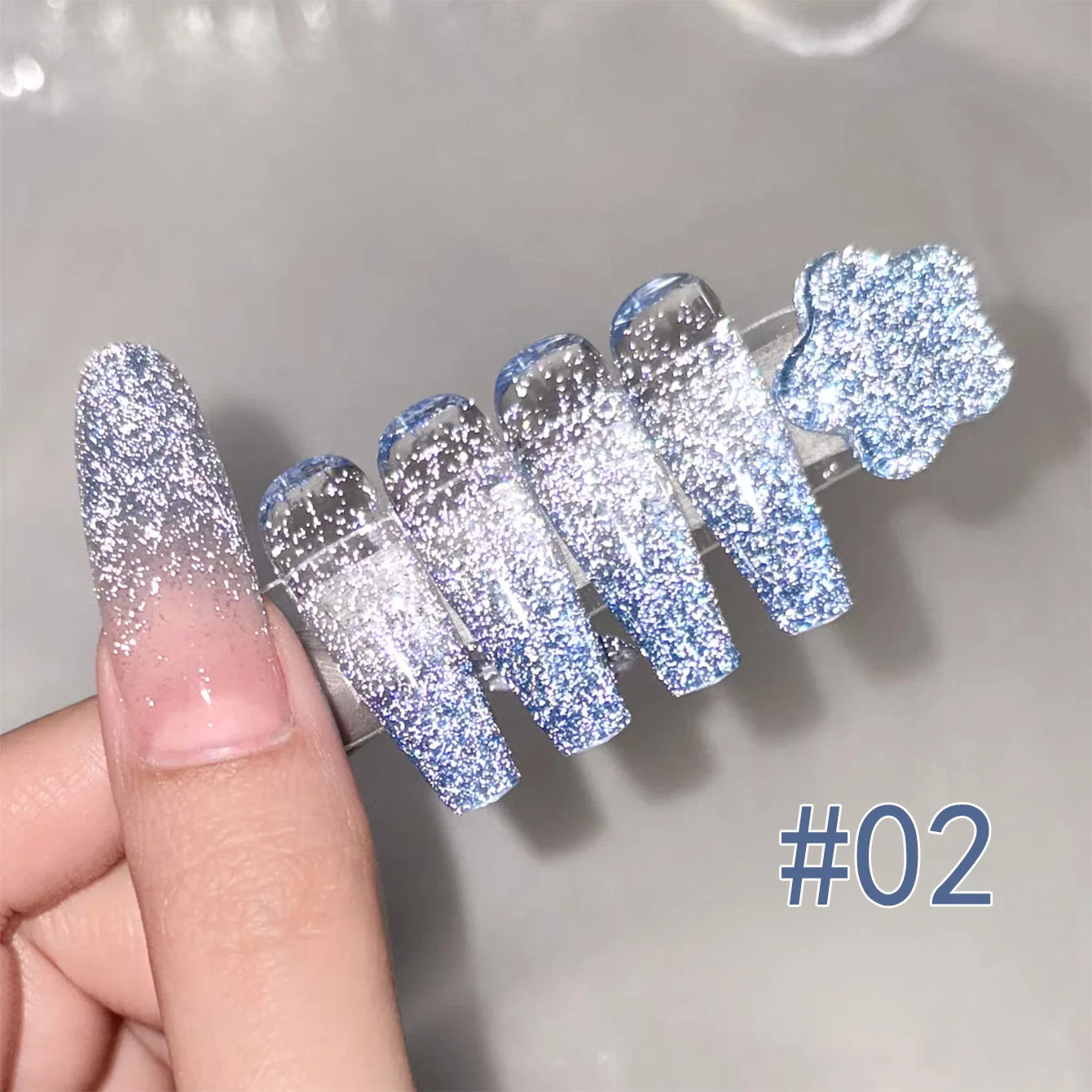 1 pçs tc 2025 novo estilo disco esmagado diamante uv led embeber fora design da arte do prego salão de beleza & uso doméstico robusto glitter gel unha polonês