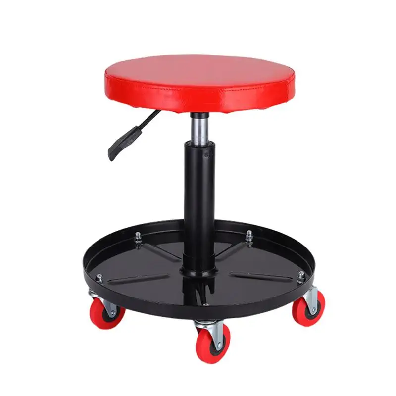 Mechanic Stool With Wheels Heavy Duty Rolling Stool Mechanic Chair With Tool Tray Storage Roller Seat For Car maintenance