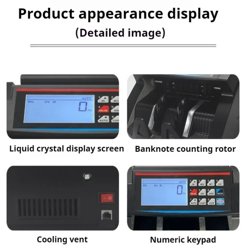 

Multi-national currency detector currency counter US dollar euro British pound magnetic ultraviolet identification