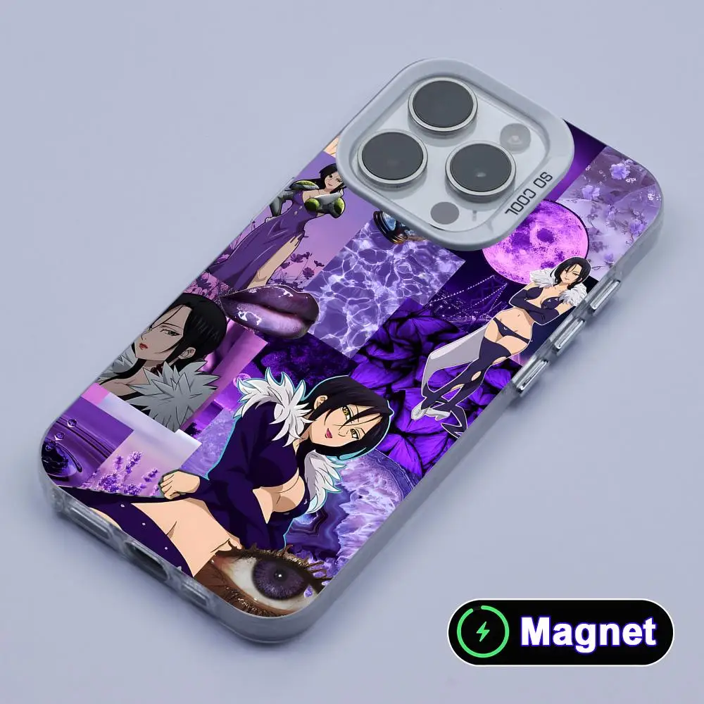 Seven Deadly Sins Merlin Phone Case for iPhone 18 17 16 15 14 13 12 11 X XR XS Air Pro Max Plus Colorful Silver Magnet Cover - view 4
