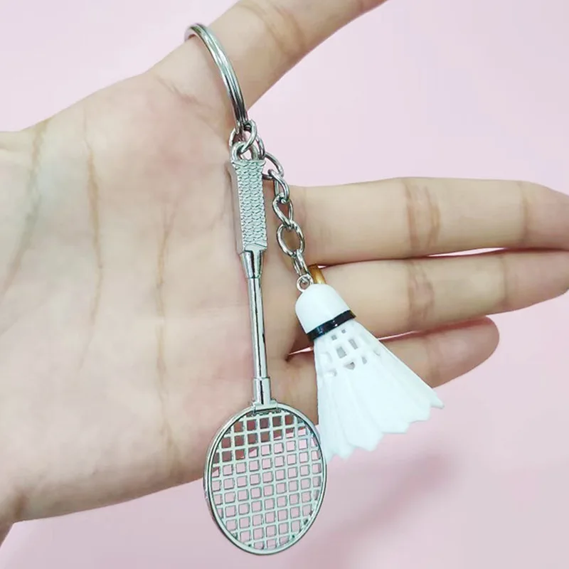 Badminton Model Keychain Creativity Bag Pendent Shuttlecock Souvenirs Prize Car Ornament Key Jewelry Accessories Gift for Friend