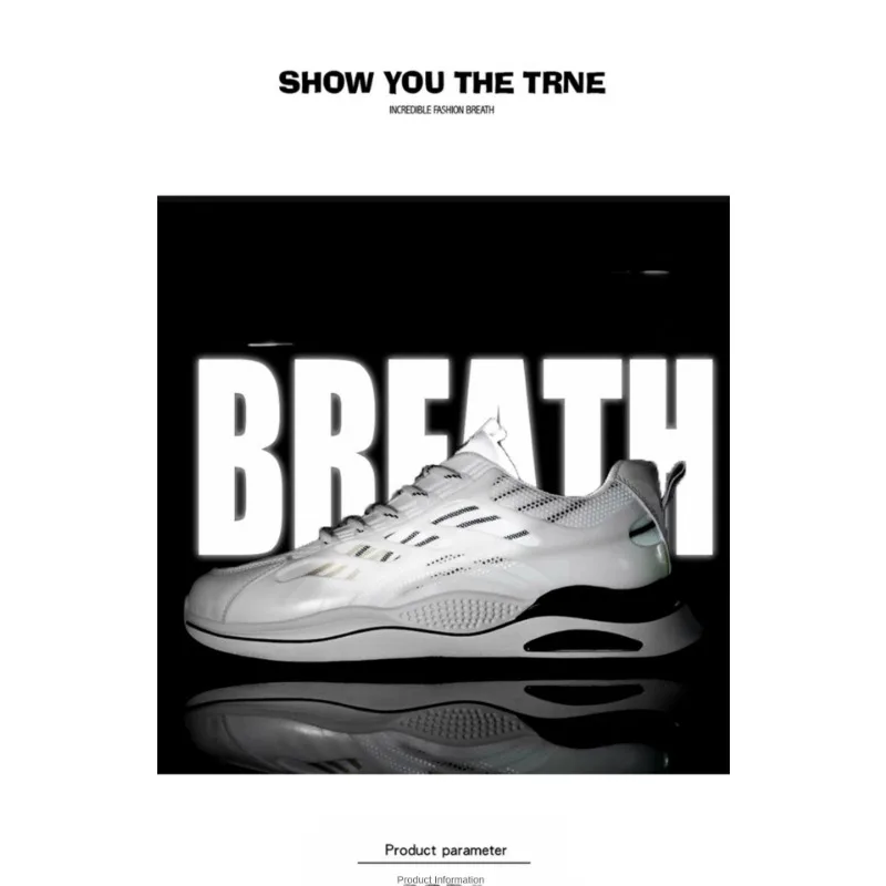 

Summer Men's Air Cushion unky Dad Sneakers 2026 Breathable Mesh Running Basketball Casual Daily Street Sports Footwear