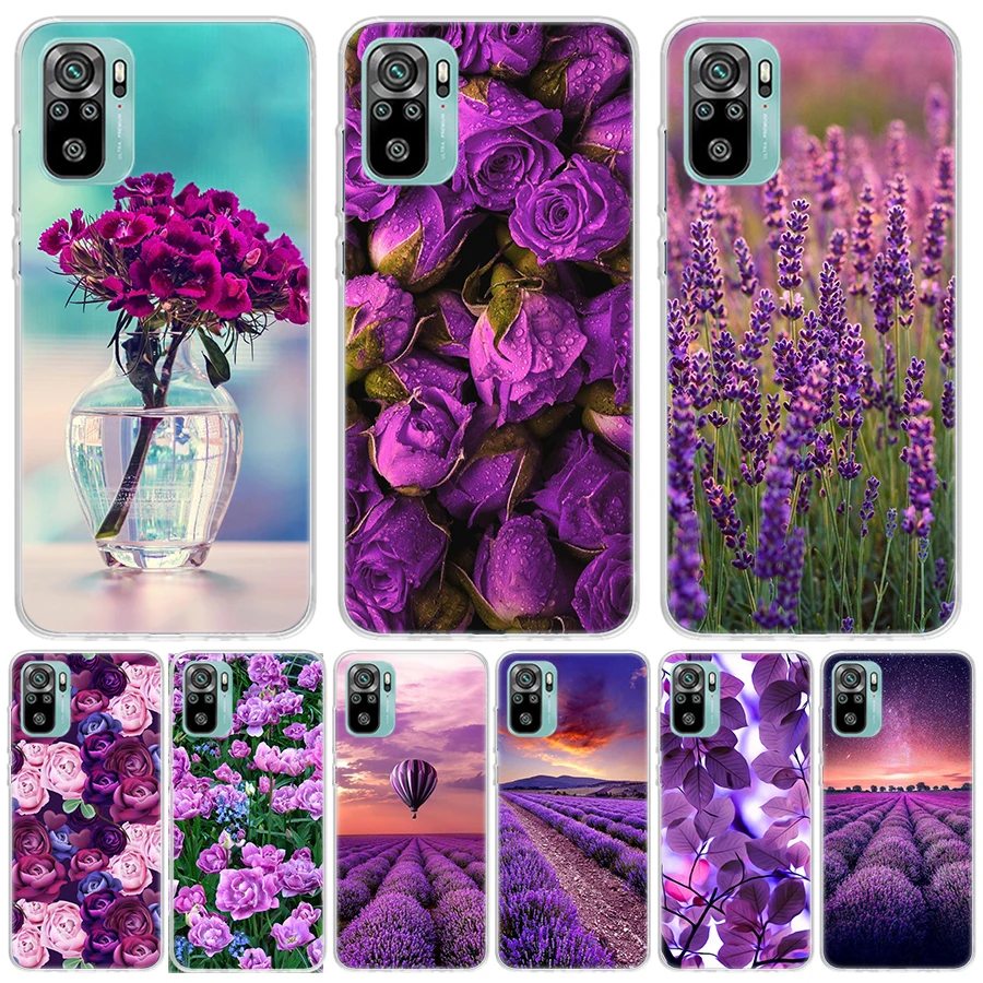 Purple Lavender Flowers For Xiaomi Mi 11T Pro 11 Lite 11i 12X 12 13 12T 10T 9T 10Lite 5G Phone Case 10 9 8 Ultra 6X 5X CC9 Housi