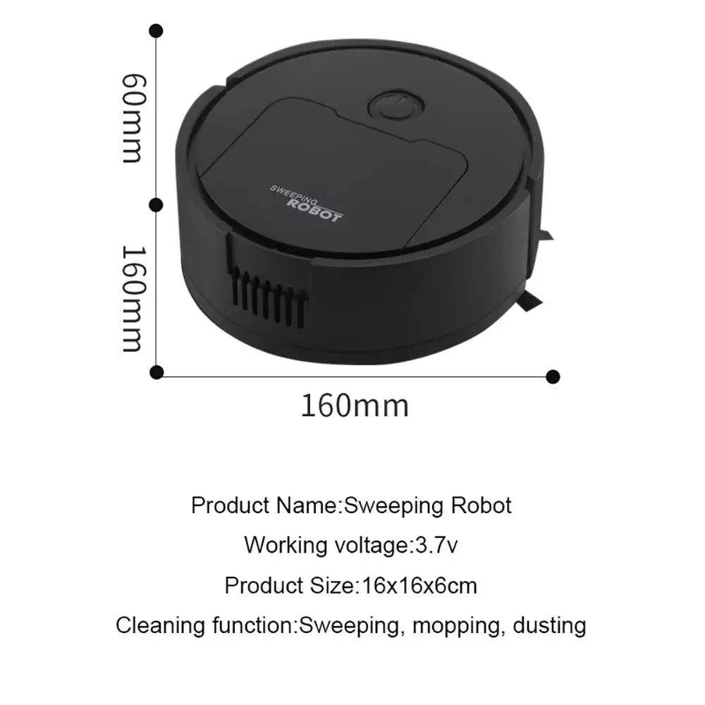 Automatic Sweeping Robot Vacuum Mop Household Lazy Intelligent Auto Boost Night Mode Thin Design Three-in-one Sweeping Machine