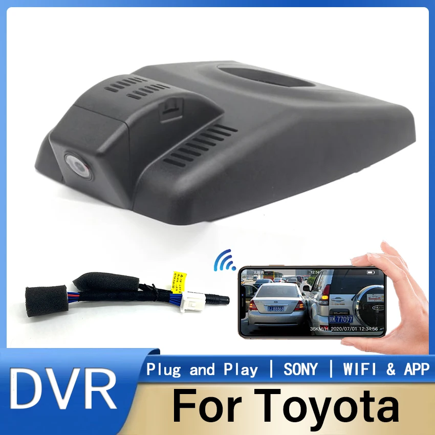 

New! Plug and play Hidden Car DVR Wifi Camera Dash Cam Video Recorder For Toyota RAV4 2018 2019 2020 2021 2022 2023 2024 DashCam