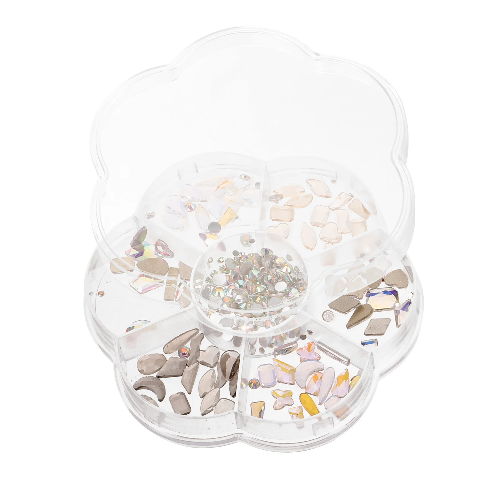 

Irregular Rhinestones Nail Decorations 7 Styles Mixed Charms for Acrylic Gel Nails Women Manicure Supplies