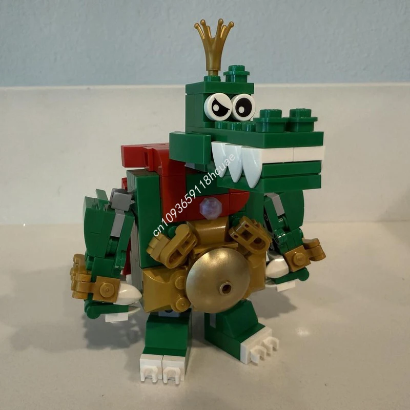 

167 шт. MOC King K. Rool итальянский сантехник, строительные блоки STEM, образовательная конструкция, пластиковая развивающая рождественская игрушка в подарок