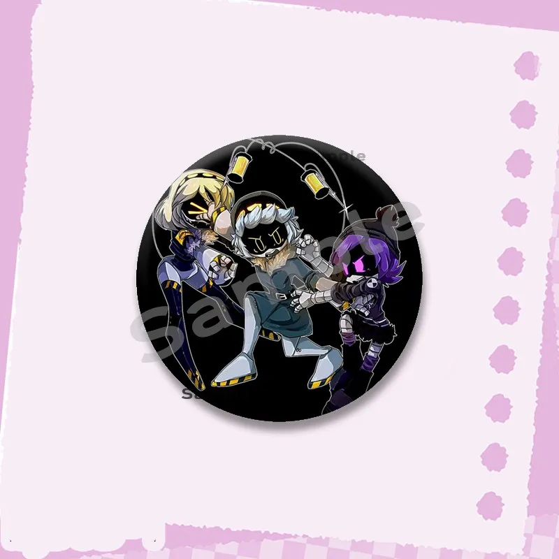 Funny Cartoon N Uzi Cyn Coin Brooches Plastic Button Pins Anime Character Cosplay Badge Clothes Bag Jewelry Gift for Kids Friend - Image 5