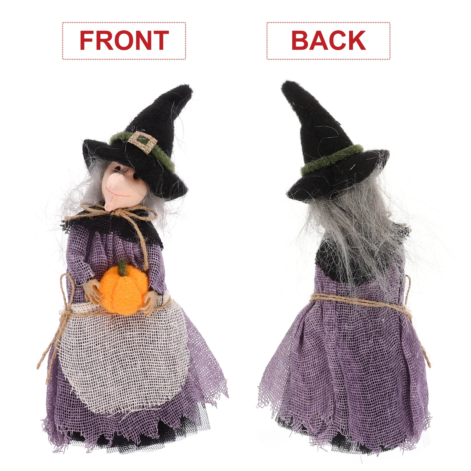 

Halloween Hanging Witch Holding Pumpkin Ornament Safe Halloween Accessory Household Festival Decor Witch