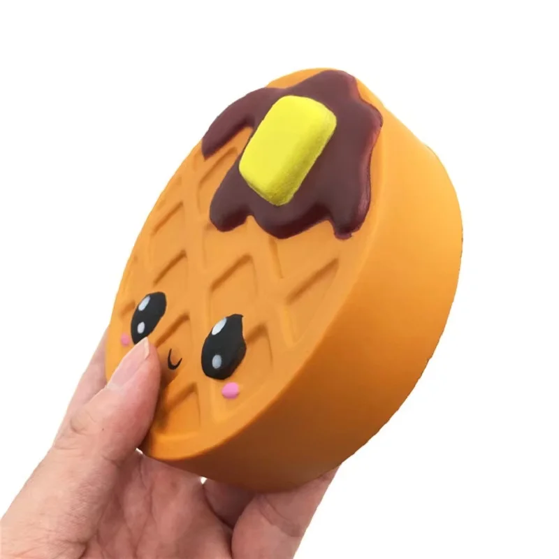 Jumbo Expression Chocolate Cake Squishy Cream Scented Slow Rising Stress Relief Toy PU Simulation Squeeze Toys 11.5*4 CM - view 4